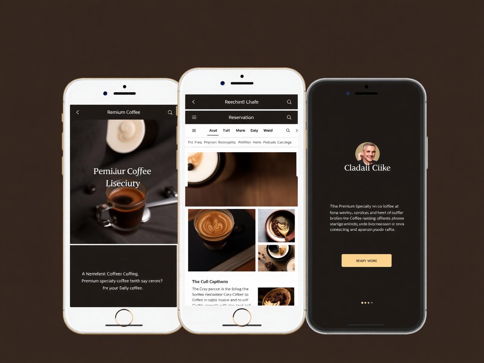 Urban Coffee mobile responsive coffee shop website design showcase